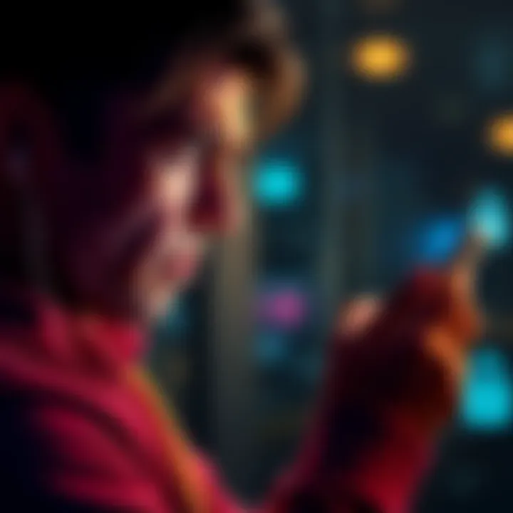 Person looking at a phone with a disappointed expression while encountering time-out screen