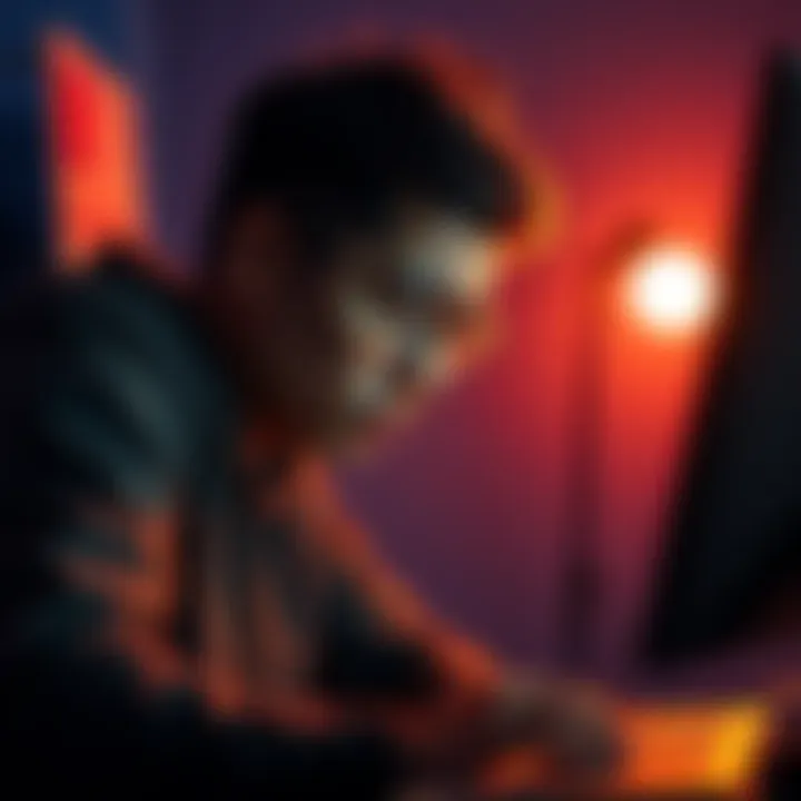 A person looks frustrated while checking their computer screen, showing payment issues with Cryptorefills.com