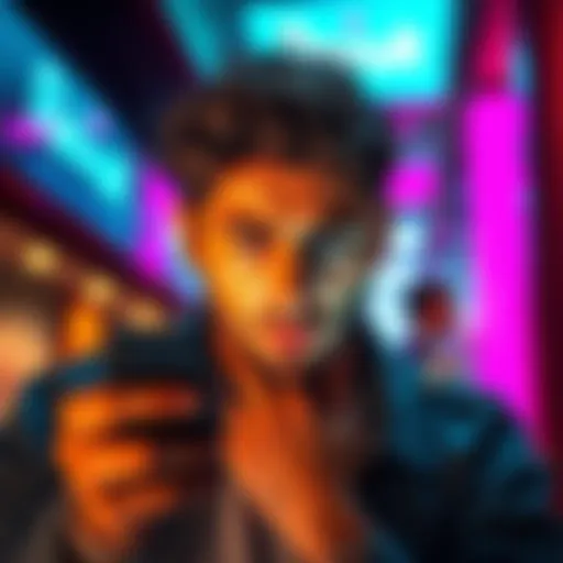 A person looking frustrated while using the Revolut app on their phone, with a visible error message on the screen.