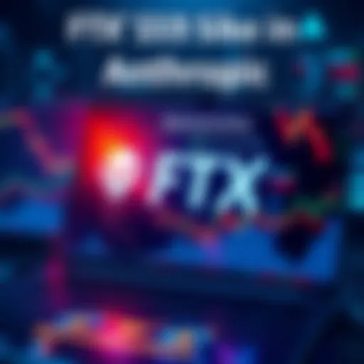 Graphic showing FTX's investment in Anthropic with financial charts and company logos