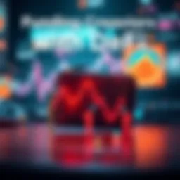A digital wallet showing liquidity solutions for content creators, with graphics representing online funding and support.