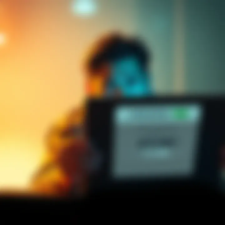 A person looking worried while checking their Kraken account on a laptop showing an empty wallet balance