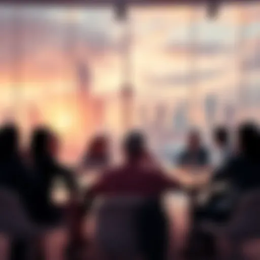 Future Landmark Discussion People discussing ideas for the next landmark in 2026 at a round table