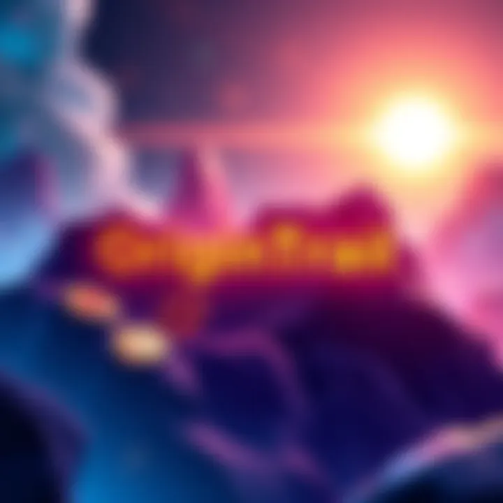 Future of OriginTrail Illustration showing the potential growth of OriginTrail with charts and tokens in the background.