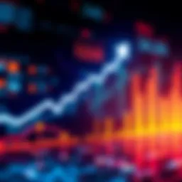 A chart showing HBAR price trends with upward arrows and digital graphics symbolizing growth