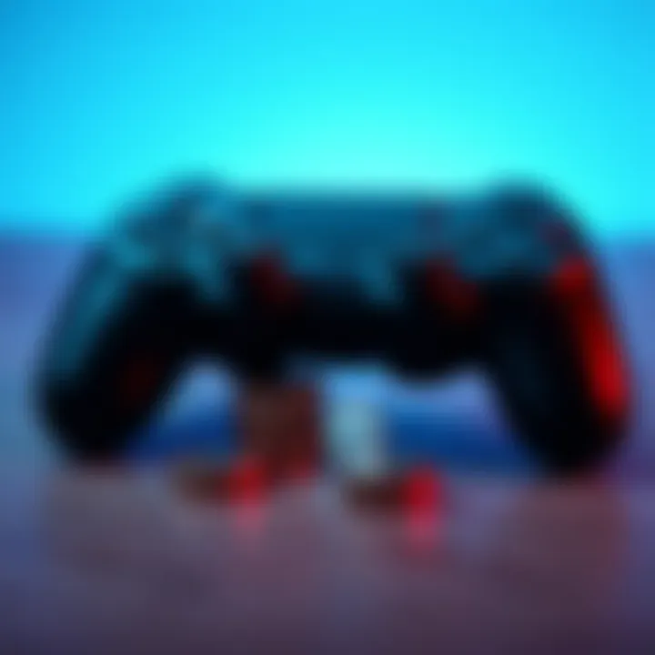 A game controller next to a few coins, showing a financial loss after gameplay.