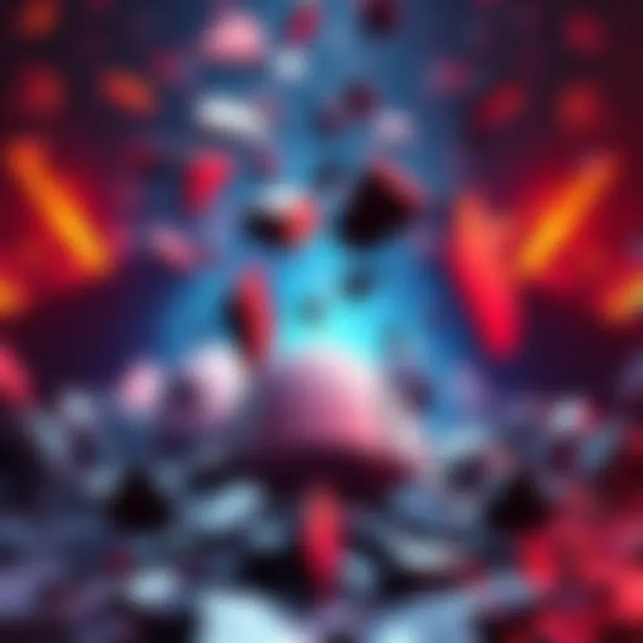 A visual representation of broken virtual game elements symbolizing the failure of GameFi projects.