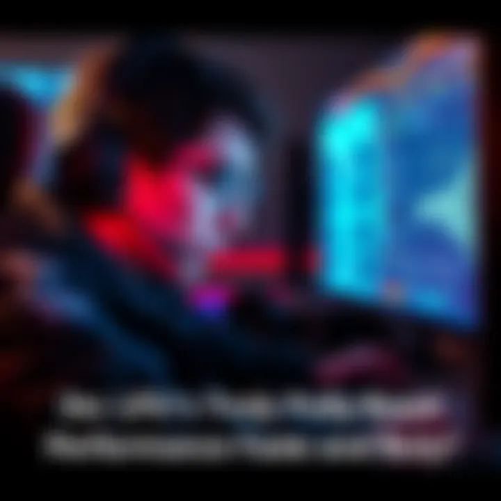 A gamer focused on their screen, demonstrating the use of LPU to enhance performance during gameplay.