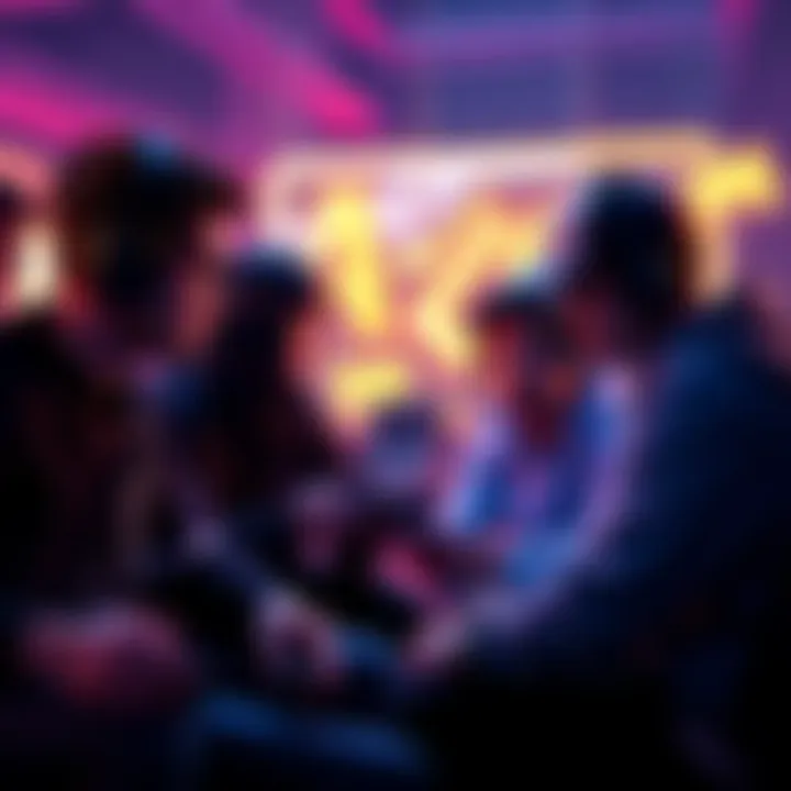 Group of gamers talking about video ads and daily limits on their gaming devices