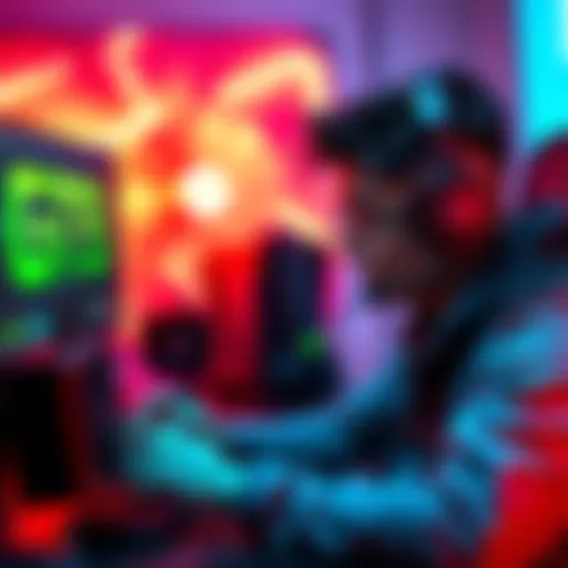 A gamer comparing two CPUs, the 9700X and 7800X3D, while setting up for a 1440p gaming monitor.