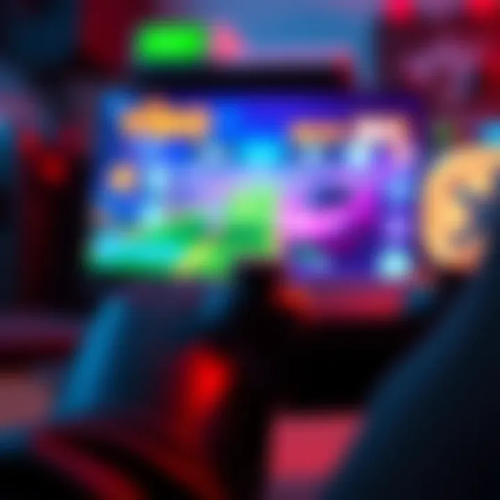 A close-up of a gaming controller and screen showing gameplay, illustrating the excitement of video games.