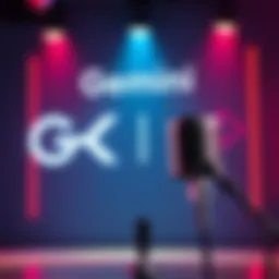 A graphic showing Gemini and Kaspa Silver logos with a microphone, signifying an exclusive interview.