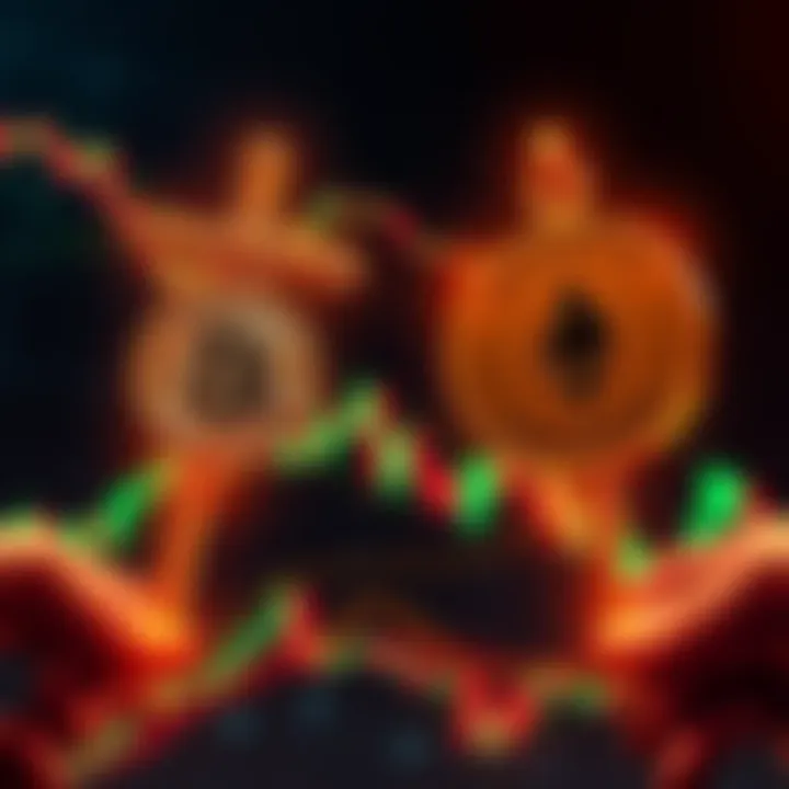 Visual representation of Golden Cross and Death Cross signals in cryptocurrency charts, highlighting trends in Bitcoin and Ethereum