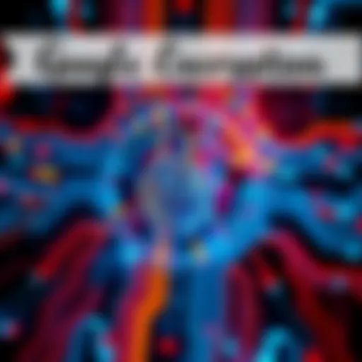 Google logo with a digital lock symbol representing Bitcoin encryption concerns