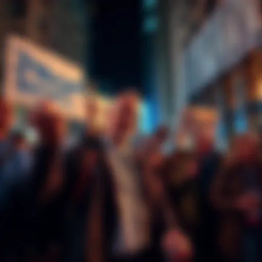 Protesters holding signs urging people to boycott JPMorgan due to its recent controversies and Jeffrey Epstein connections