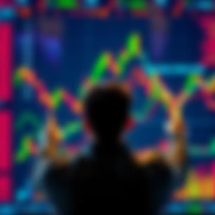 A person expressing gratitude with hands raised in appreciation, symbolizing thanks for Bitmart's trading platform, with vibrant graphics of trading charts in the background.