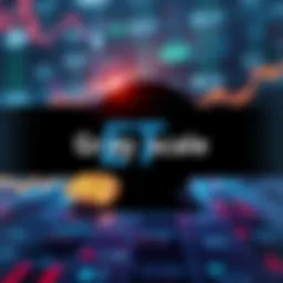 Grayscale logo with Chainlink token symbol and financial charts indicating growth