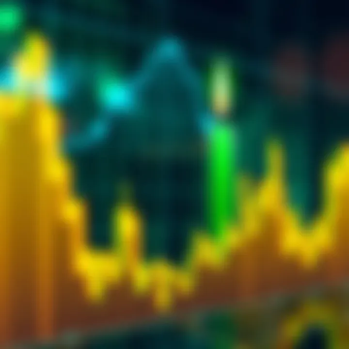A visual representation of a green candle in a stock chart, symbolizing growth in the financial market for May.