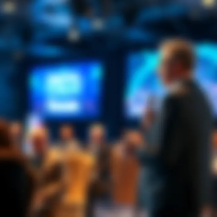 Gregg Bell presenting at the Digital Forum about quantum threats to web3 and the importance of secure internet for AI content authentication.