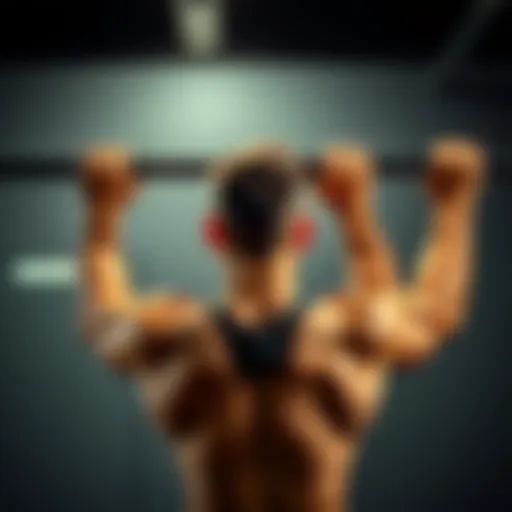A person shows different grip techniques on a pull-up bar to enhance lat muscle growth