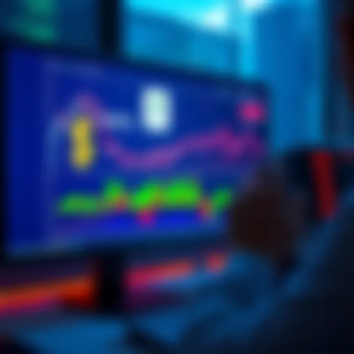 A person analyzing charts and graphs related to $IOTX on a computer screen, highlighting the increasing potential in the cryptocurrency market.