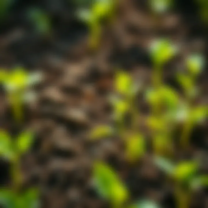 Growing Magic Beans A close-up of vibrant green magic beans sprouting from healthy soil, symbolizing rising market interest and investment potential.