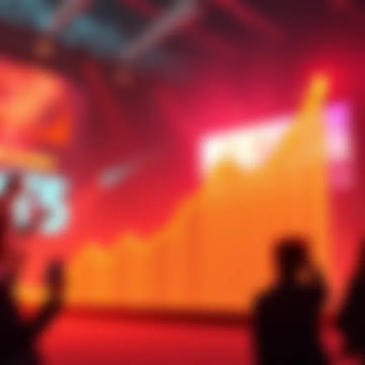 A graph showing the upward trend of $LTC value in 2025, with enthusiastic investors in the background.