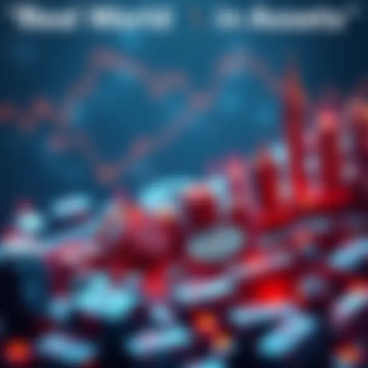 Visual representation of growth in Real World Assets with treasuries, stocks, and commodities symbolized