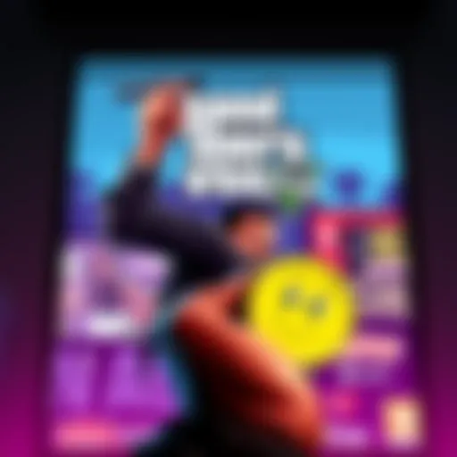 Person holding memecoins with a GTA 6 poster in the background, symbolizing the end of leaks for the game.