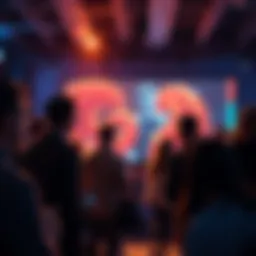 A scene from the Gummiworm video showing highlights from the Catalyst Fund 11 closeout event with people discussing and sharing insights.