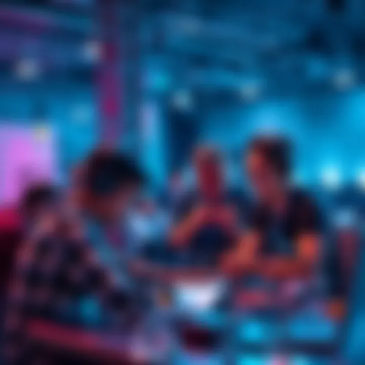 Participants collaborating to build AI agents in a hackathon setting