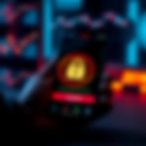 A close-up of a smartphone displaying a disconnected crypto app screen, indicating issues with access and security