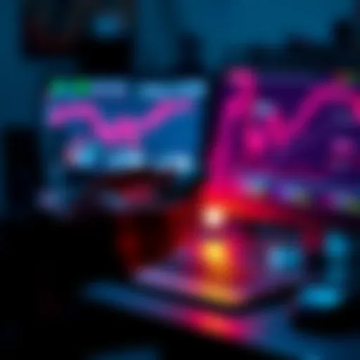 A person selecting a hardware wallet for storing Monero cryptocurrency with a computer in the background.