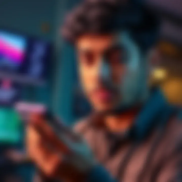 A person examines a hardware wallet for securing cryptocurrency holdings under 5 lakh rupees, looking thoughtful about the investment's value.