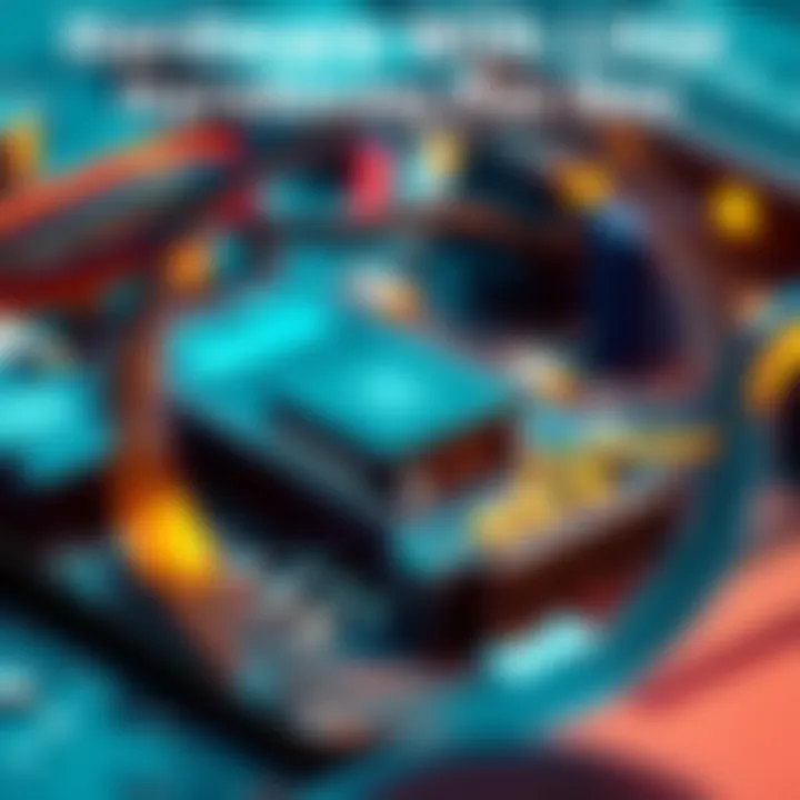 A close-up of a hardware wallet being examined under a magnifying glass, symbolizing scrutiny over its security features.