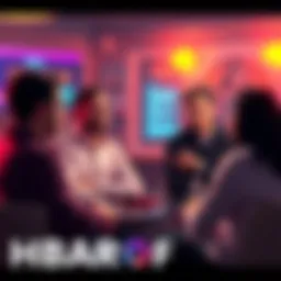 People engaging in a discussion about HBAR and private tech strategies
