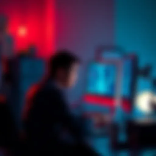 A person sitting at a desk, looking sad while staring at their computer screen, reflecting on the theft of their hex tokens.