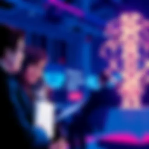 Hedera CEO Elaine Piscini discussing blockchain and AI with financial leaders at Davos.