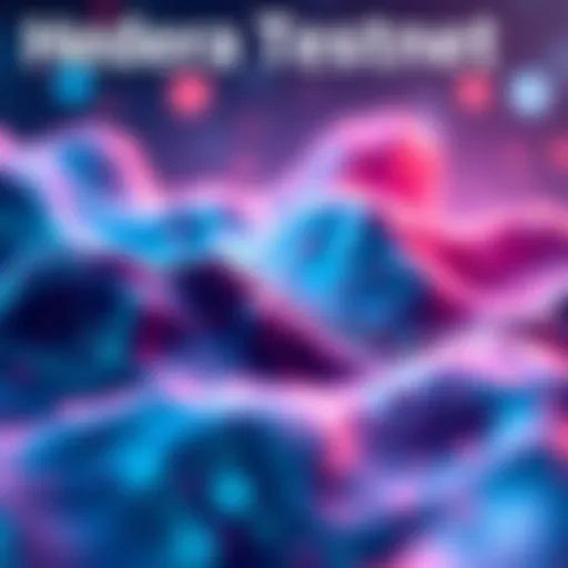 Visual representation of Hedera testnet growth and excitement for mainnet launch