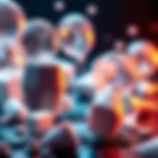 A visual representation showing broken helium balloons with semiconductor chips in the background, symbolizing the helium crisis affecting the semiconductor supply chain in the U.S.