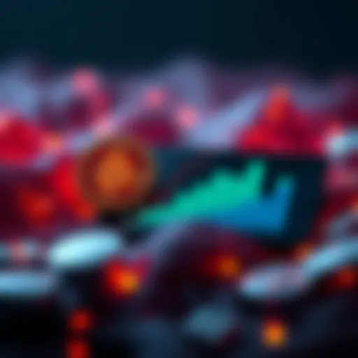 A graphic showing the high fees involved in withdrawing Bitcoin to a Trezor wallet, with a visual of a Bitcoin logo and a bar graph indicating rising fees.