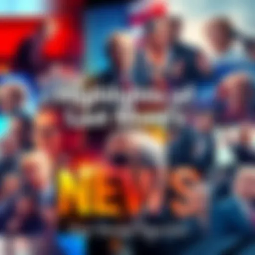 Collage of recent news events including politics and cultural moments