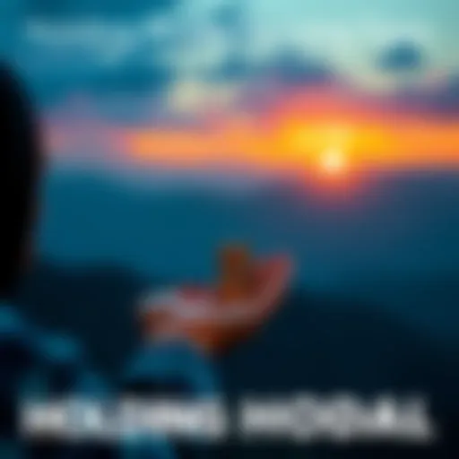 A person holding a stack of coins while gazing towards the horizon, symbolizing long-term investment strategy