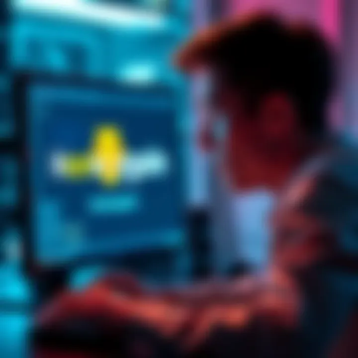 A person looking at a computer screen with a Honeygain logo, showing concern about changes in the reward system