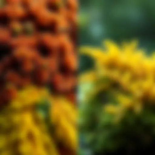 Side-by-side comparison of Hypnum cupressiforme and Sphagnum moss showing texture and color differences