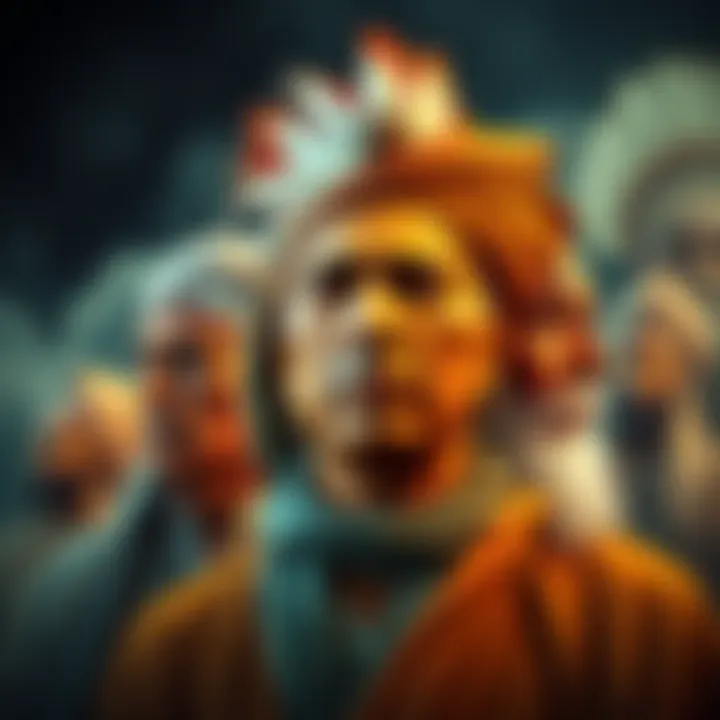 A collage showing historical Indian figures with a modern personality known for making false promises, creating a debate on their influence.