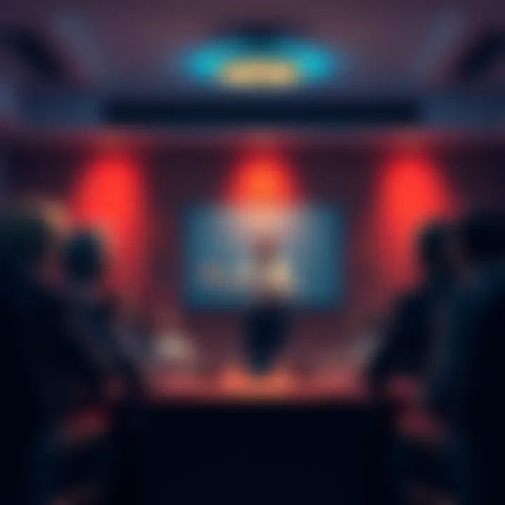 A group of people in a meeting room, one person gesturing, while others listen intently, illustrating the dynamics of influence in decision-making.