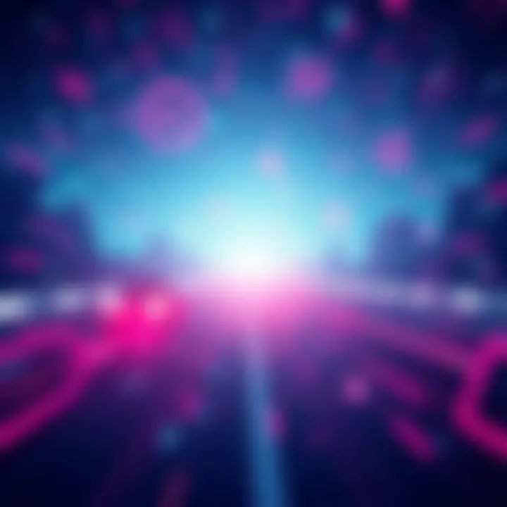 A digital representation of fast transactions on the Solana network with AI agents sending crypto instantly.