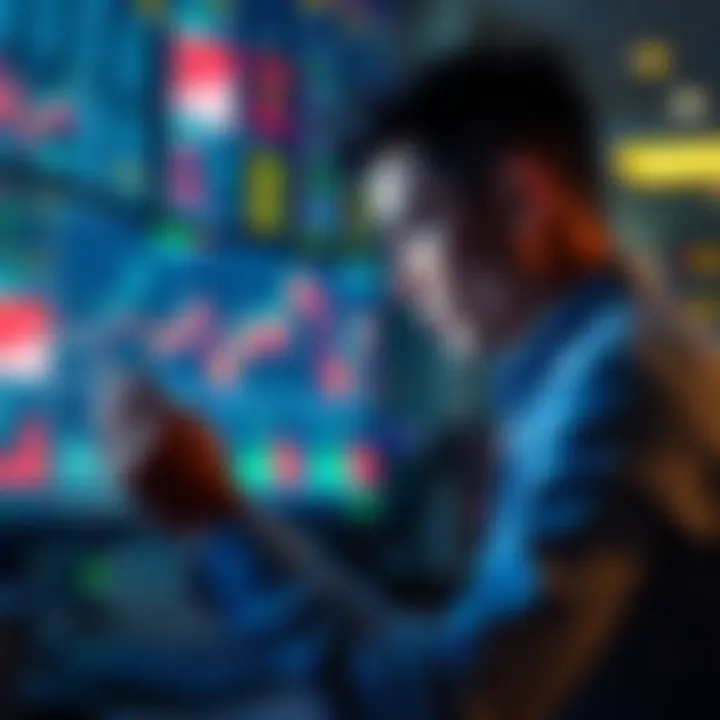A person examines charts and graphs on a screen, questioning the authenticity of a financial pump scheme.