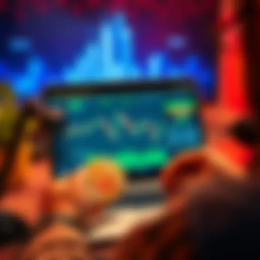 A person comparing Bitcoin investment methods on a laptop, showing an exchange and a wallet interface.